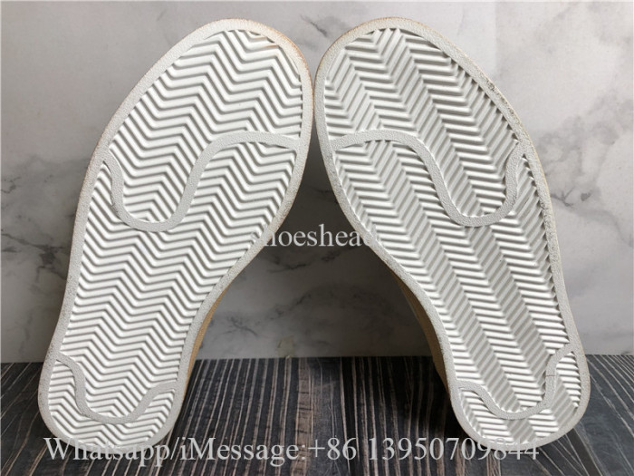 Golden Goose Ball Star LTD In Nappa With Green Crocodile-Print Leather Stard Shoes