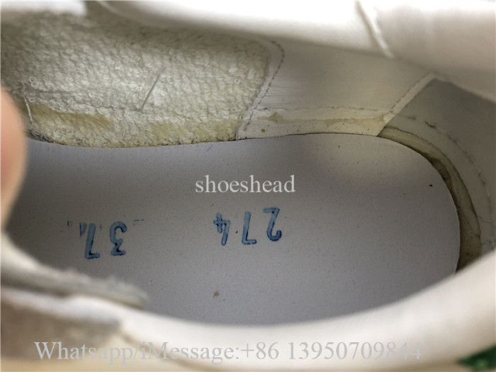 Golden Goose Ball Star LTD In Nappa With Green Crocodile-Print Leather Stard Shoes