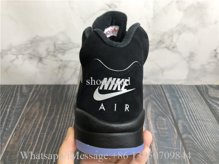 Super Quality Air Jordan 5 Black Metallic Reimagined