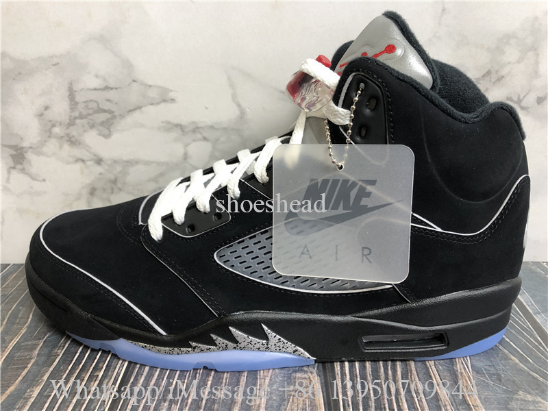 Super Quality Air Jordan 5 Black Metallic Reimagined