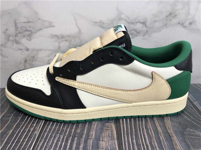 Travis Scott x Air Jordan 1 Low Green Black White