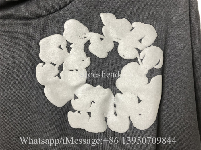Denim Tears Cotton Wreath-Print Hoodie