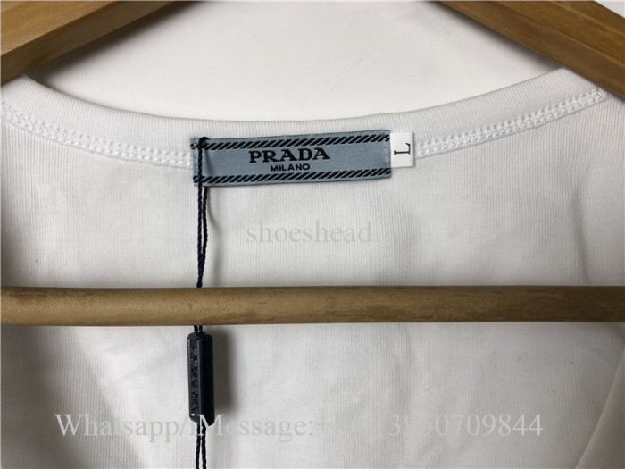 Prada Cropped Top White