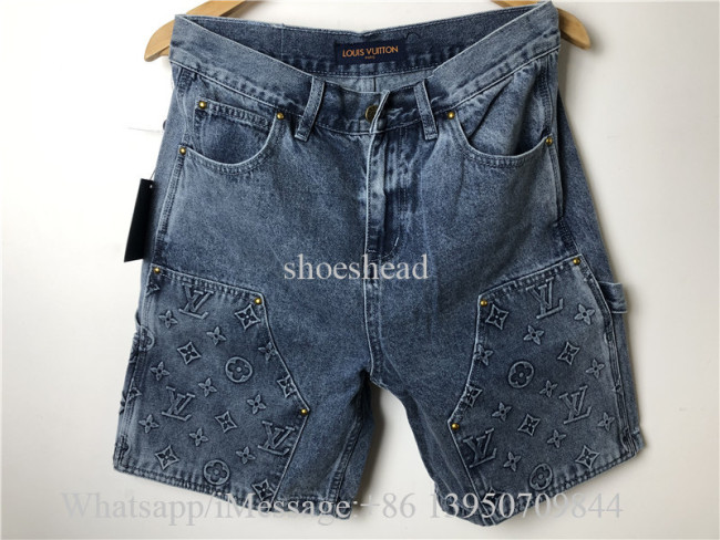 Louis Vuitton Denim Blue Shorts