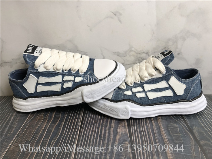 Amiri x Maison Mihara Yasuhiro Blue Denim Shoes