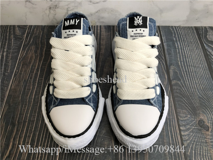 Amiri x Maison Mihara Yasuhiro Blue Denim Shoes
