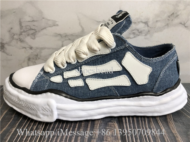 Amiri x Maison Mihara Yasuhiro Blue Denim Shoes