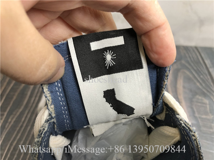 Amiri x Maison Mihara Yasuhiro Blue Denim Shoes