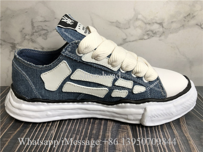 Amiri x Maison Mihara Yasuhiro Blue Denim Shoes