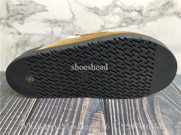 Hermes Brown Velvet Mule Sandals Slide