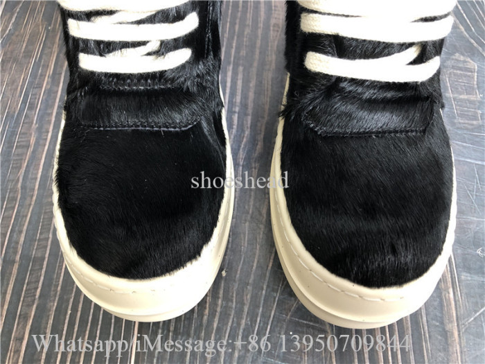 Rick Owens Geobasket Fur High Boots