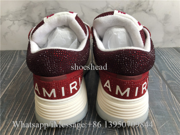 Amiri Burgundy Crystal MA-1 Sneaker