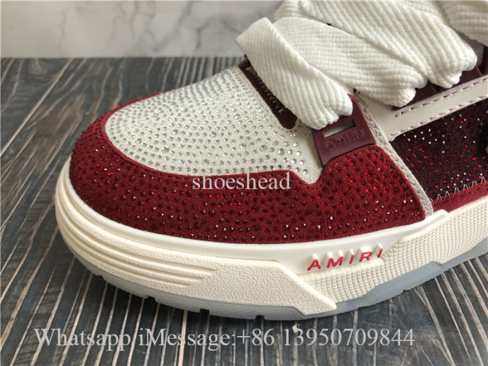 Amiri Burgundy Crystal MA-1 Sneaker