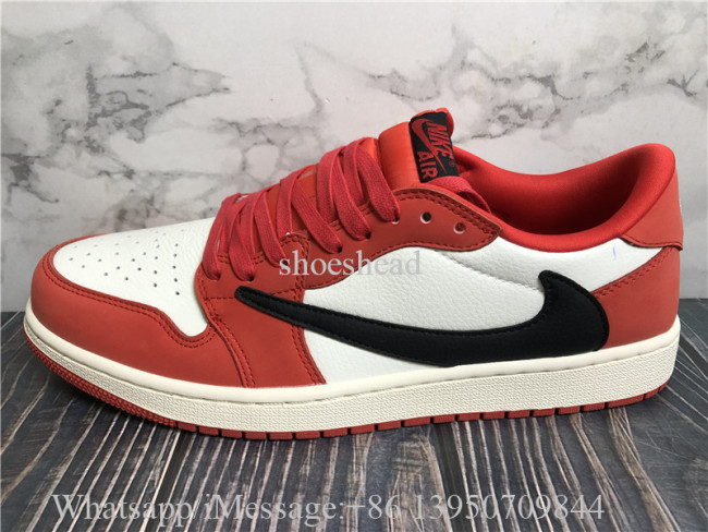 Air Jordan 1 Retro Low Travis Scott Red White