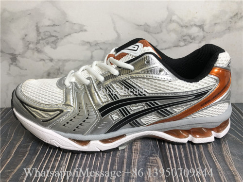 Asics Gel Kayano 14 White Piquant Orange Sneaker