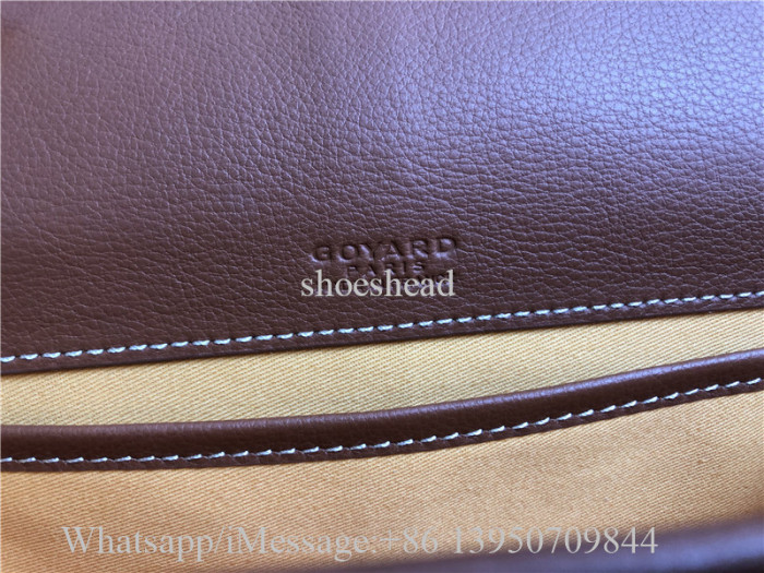 Original Goyard Belvedere II Messenger Bag Coated Canvas MM  Black Brown