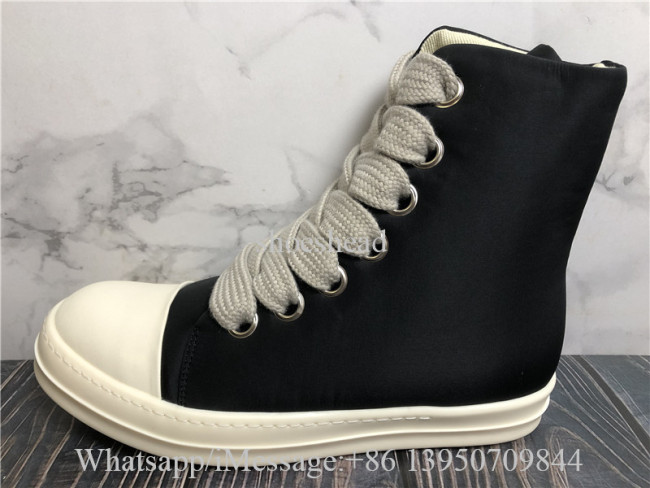 Rick Owens Drkshdw Black Hollywood Jumbo Lace Puffer Sneakers