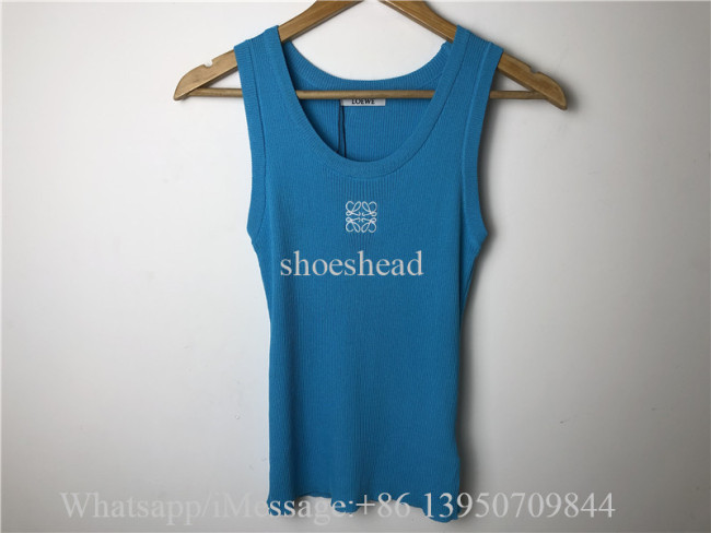 Loewe Sleeveless Blue Sweatershirt