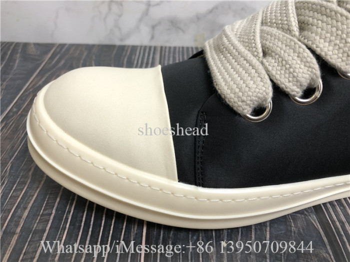 Rick Owens Drkshdw Black Hollywood Jumbo Lace Puffer Sneakers