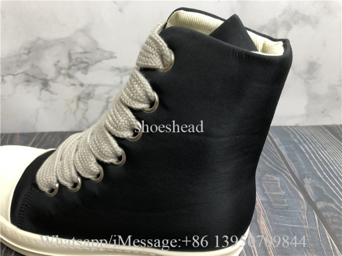 Rick Owens Drkshdw Black Hollywood Jumbo Lace Puffer Sneakers