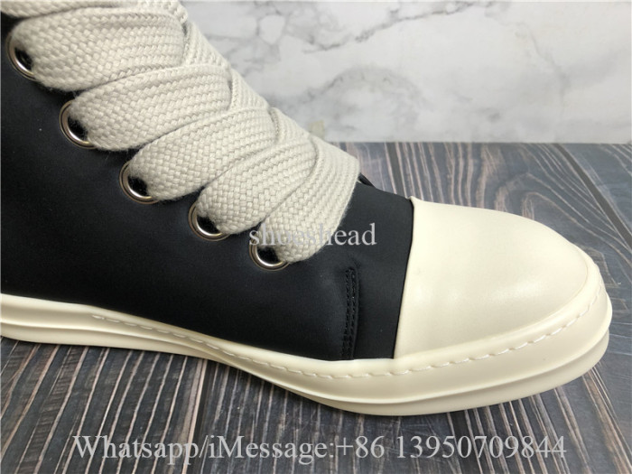 Rick Owens Drkshdw Black Hollywood Jumbo Lace Puffer Sneakers