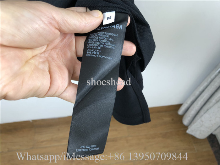 Balenciaga Polo Black Tee Shirt