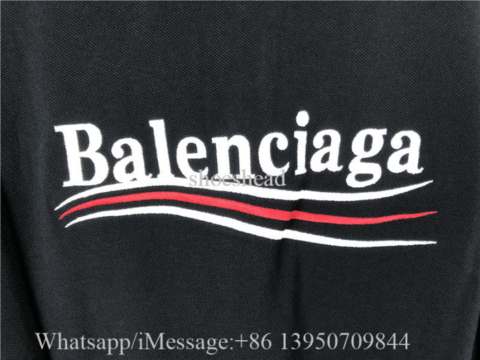 Balenciaga Polo Black Tee Shirt