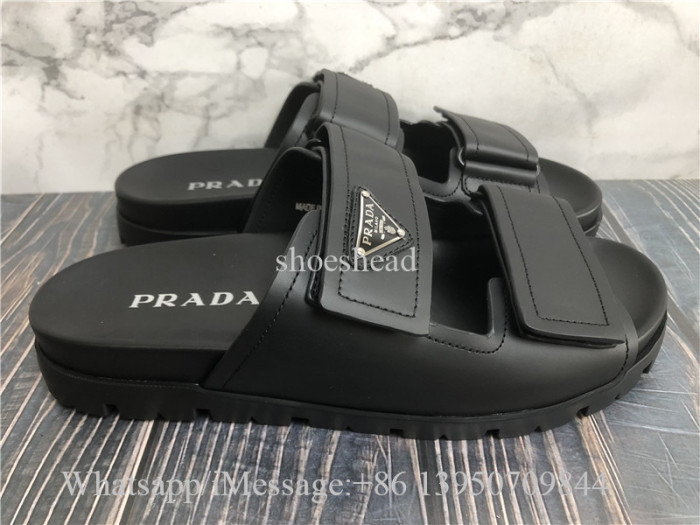Prada Leather Strap Sandals