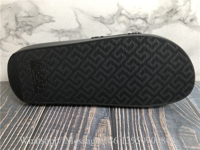 Versace Palazzo Pool Slides Black