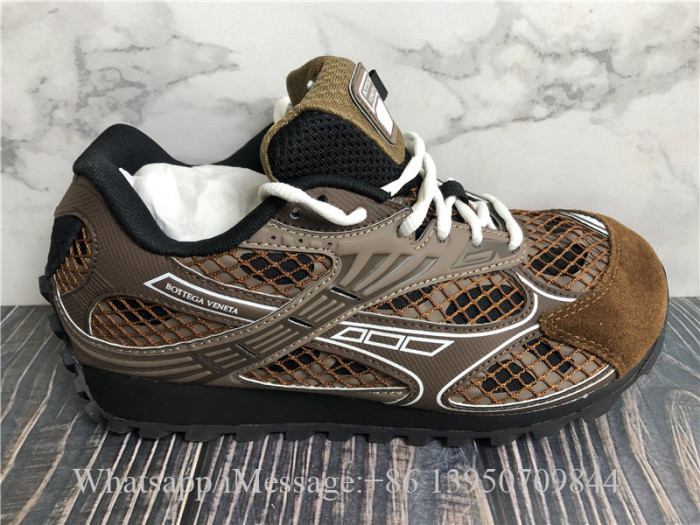 Bottega Veneta Orbit Metallic Sneaker Brown Black