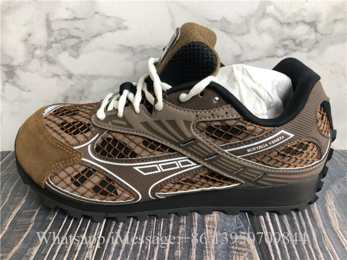 Bottega Veneta Orbit Metallic Sneaker Brown Black
