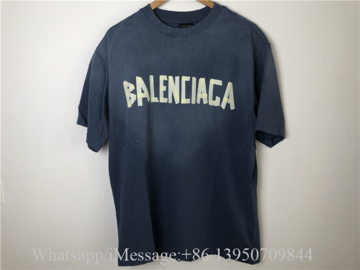 Balenciaga Blue Tee Shirt