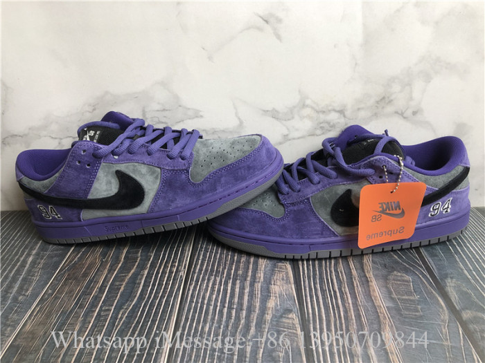Supreme x Nike SB Dunk Low 94 Purple Ink