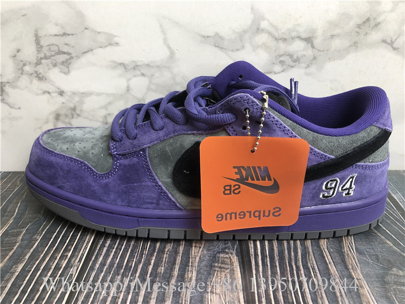 Supreme x Nike SB Dunk Low 94 Purple Ink