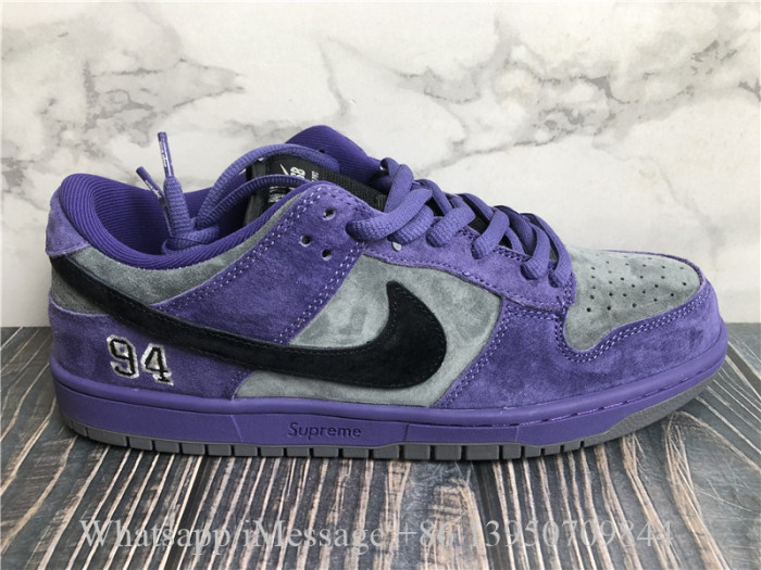 Supreme x Nike SB Dunk Low 94 Purple Ink