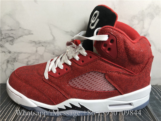 Air Jordan 5 PE Oklahoma Sooners Red