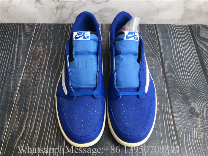 Travis Scott x Air Jordan 1 Low OG Blue White