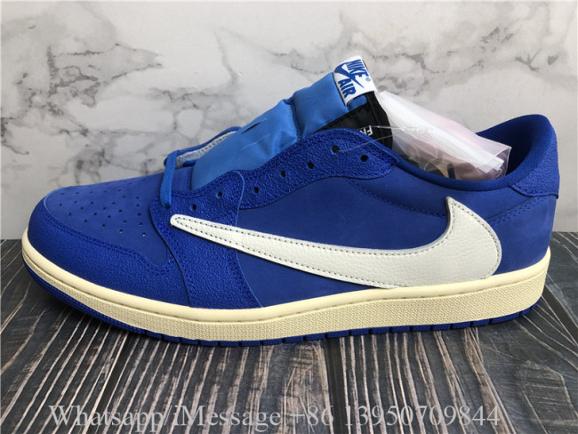 Travis Scott x Air Jordan 1 Low OG Blue White