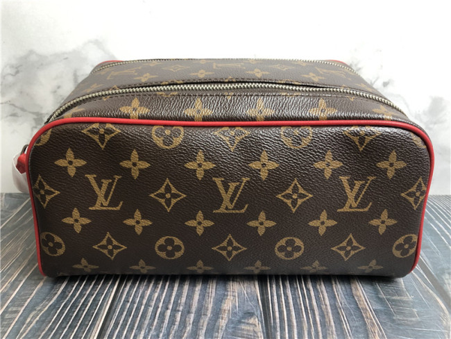 Original Louis Vuitton Dopp Kit Toiletry Bag Sari Red M12640