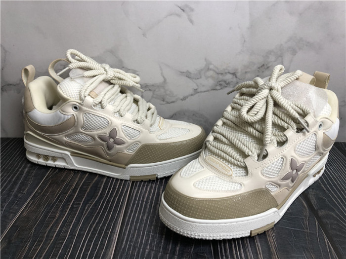 Louis Vuitton LV Skate Sneaker Apricot White