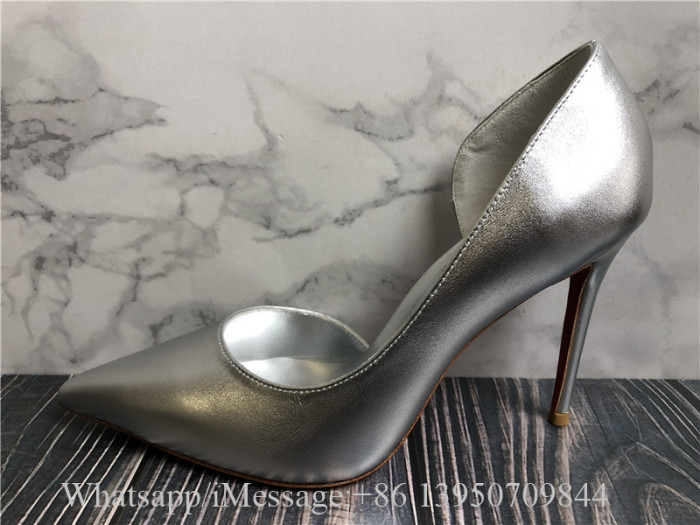 Christian Louboutin Iriza Laminated Nappa Leather 100mm Pumps Classic Heels