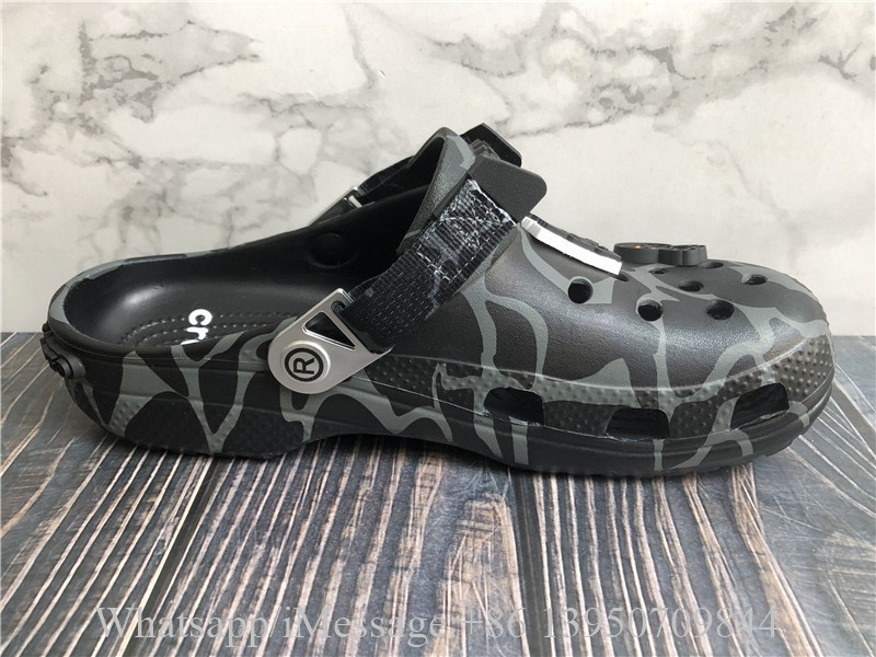 Bape x Crocs Classic Clog ABC Camo Black Slide