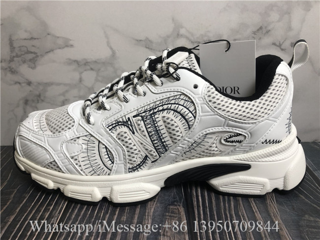 Dior Chrono Sneaker Mesh With White And Black