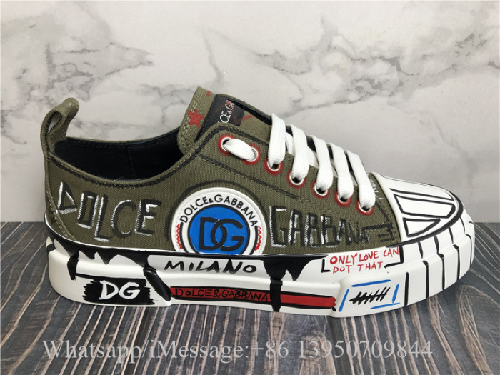 Dolce & Gabbana Green Portofino Light Sneakers