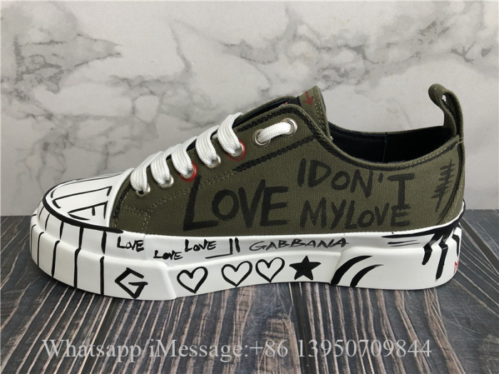 Dolce & Gabbana Green Portofino Light Sneakers