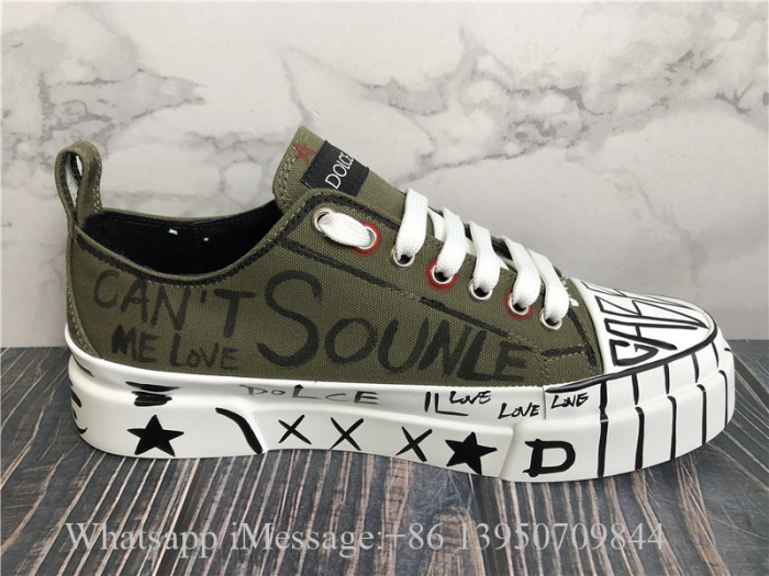 Dolce & Gabbana Green Portofino Light Sneakers