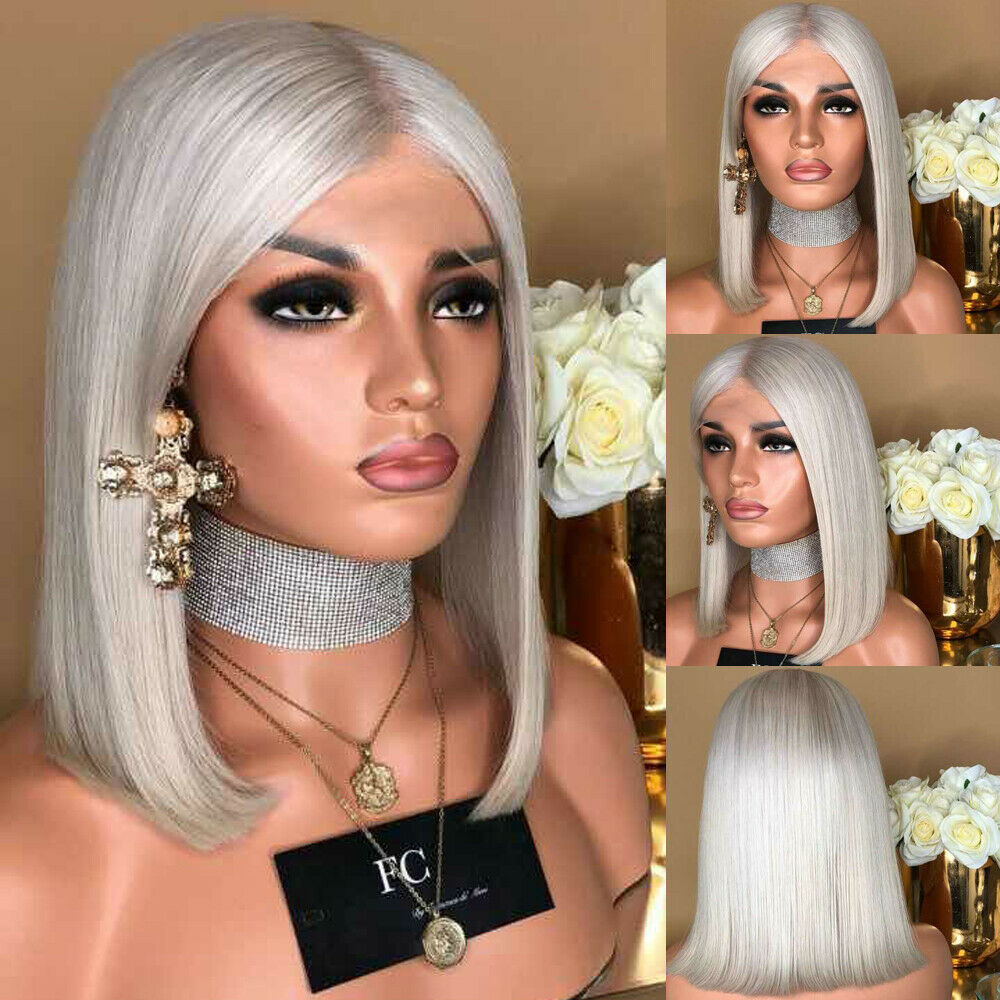 Us 40 98 Women Ladies Real Natural Short Straight Hair Wigs Bob