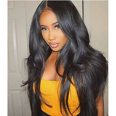 Us 40 99 Lace Front Wig With Ponytail Style Indian Hair