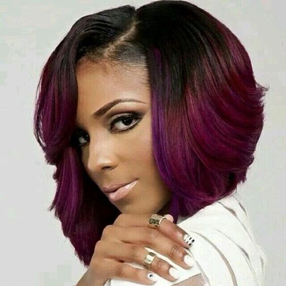 african american bob wigs with bangs