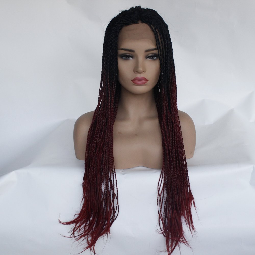 Us 79 69 Black Ombre Burgundy Hair Color 26in 150 Density